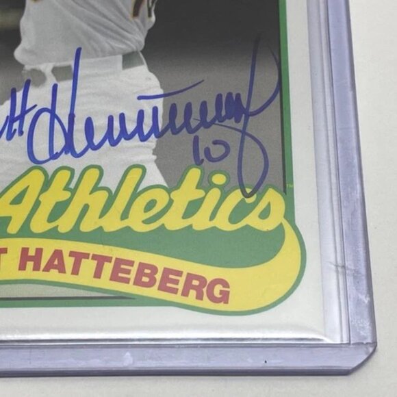 2015 Topps Archives Scott Hatterberg Fan Favorites Oakland Athletics Auto Mint - Picture 6 of 13
